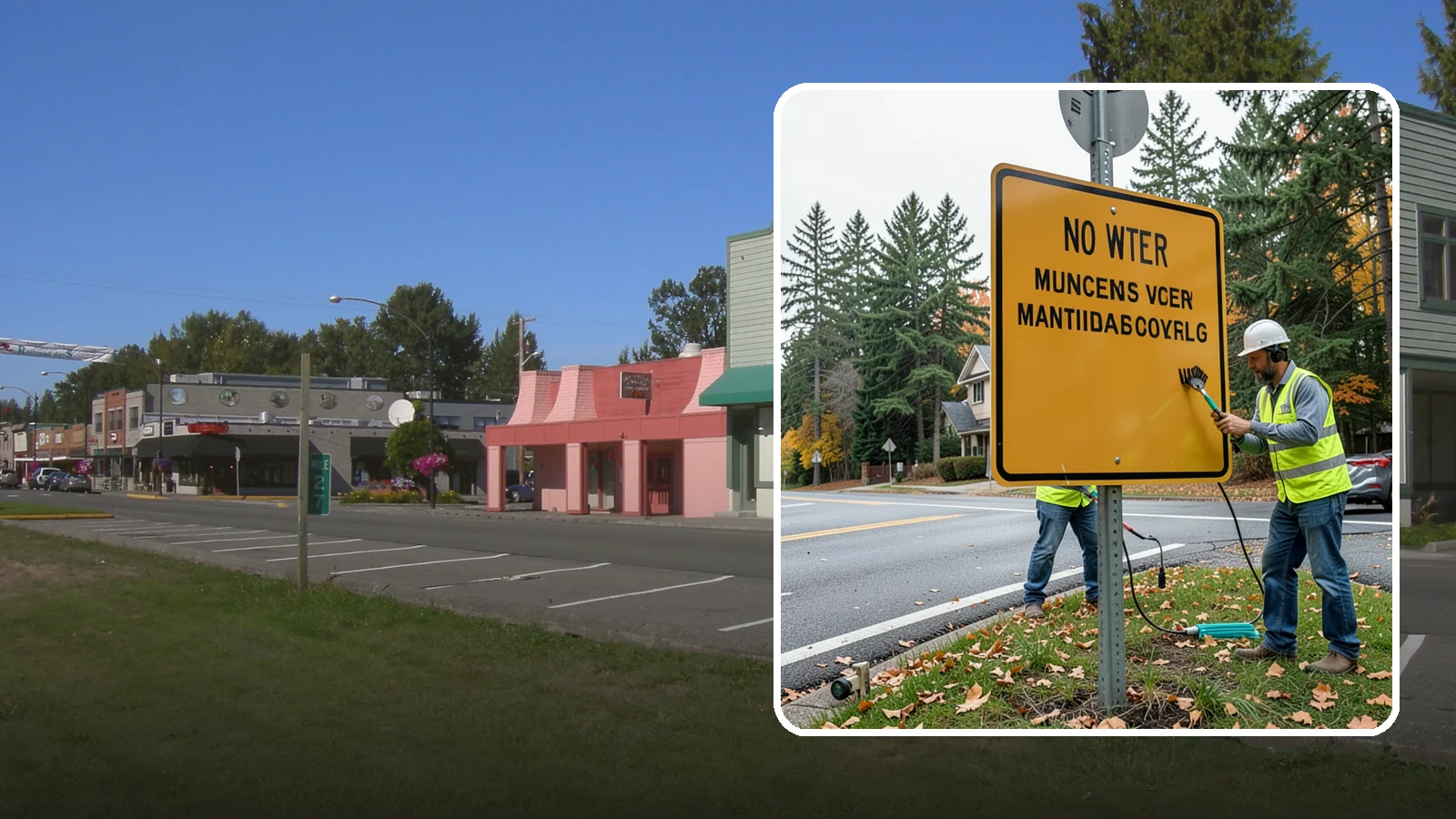 Sign Maintenance in Snoqualmie, King County, WA - We provide ongoing sign cleaning, straightening, and repair to keep your inventory legible and compliant.