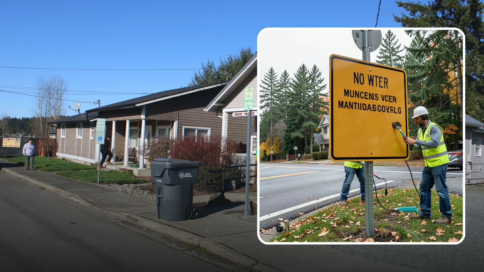 Sign Maintenance in South Prairie, Pierce County, WA - We provide ongoing sign cleaning, straightening, and repair to keep your inventory legible and compliant.