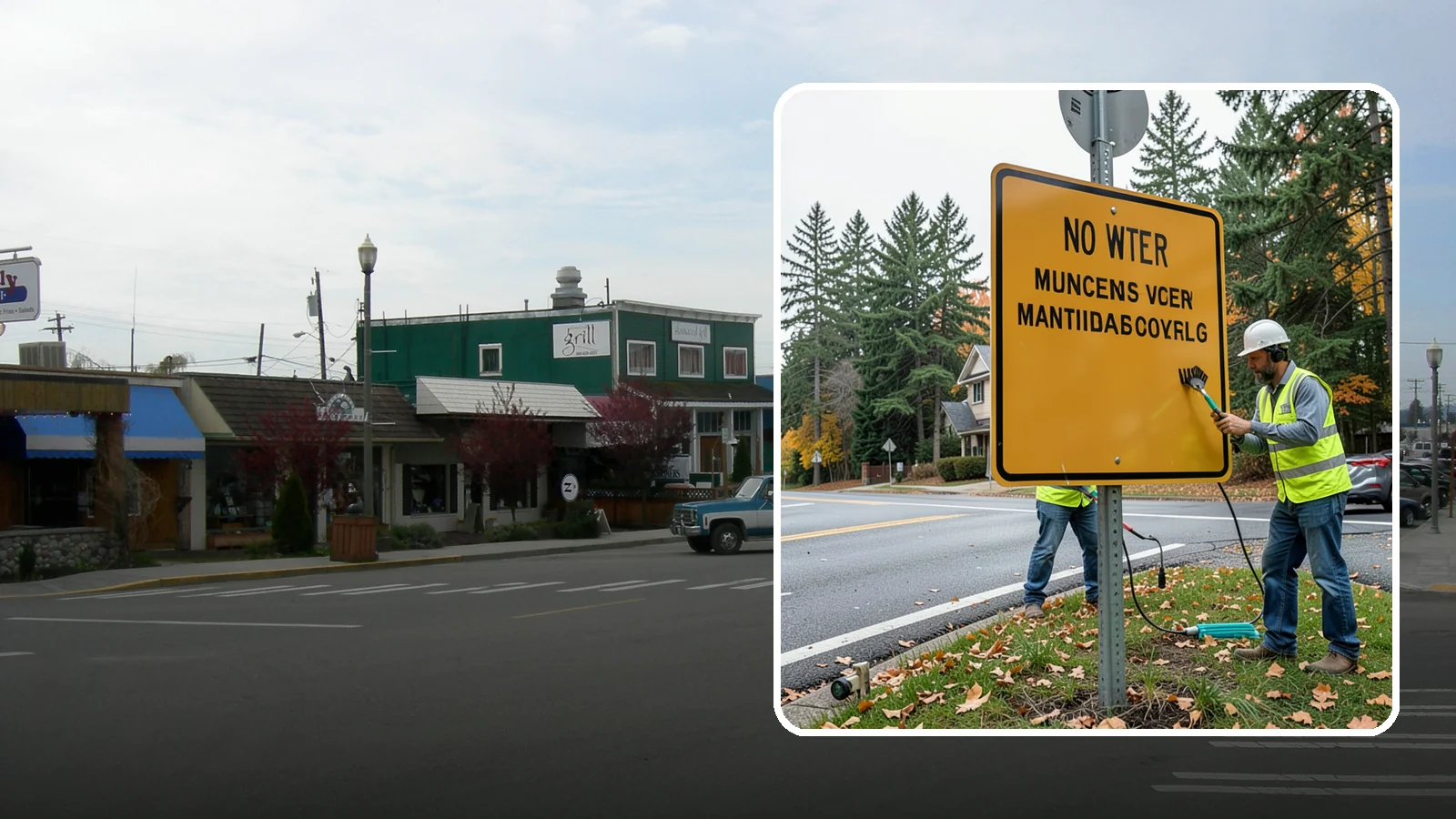 Sign Maintenance in Stanwood, Snohomish County, WA - We provide ongoing sign cleaning, straightening, and repair to keep your inventory legible and compliant.