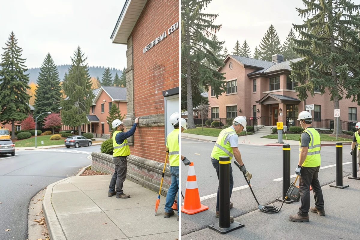 Sign Maintenance in Steilacoom, Pierce County, WA - Establish an inspection route or intake knockdown reports