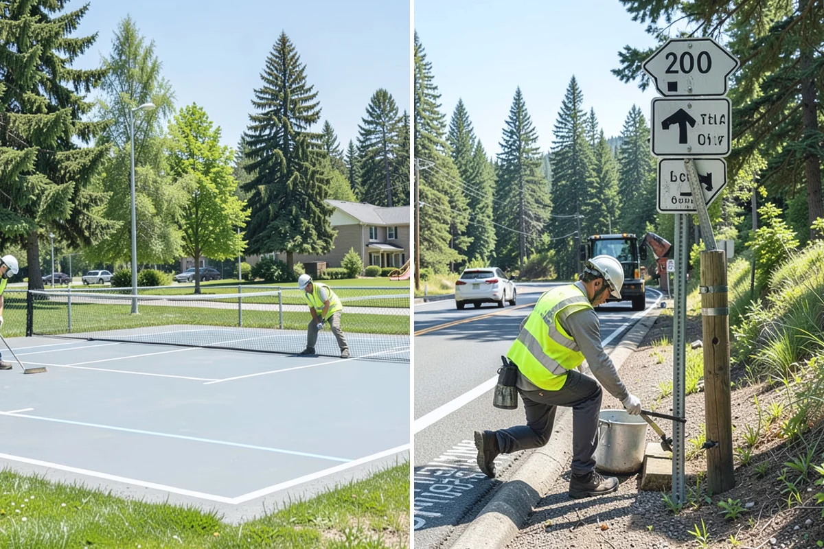 Sign Maintenance in Sumner, Pierce County, WA - Establish an inspection route or intake knockdown reports