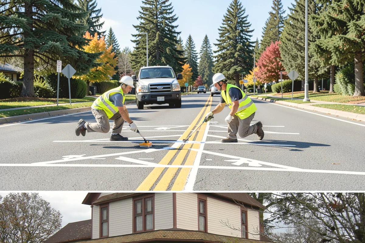 Sign Maintenance in Sumner, Pierce County, WA - Biological growth accelerates through the wet fall and winter, making those seasons a priority for cleaning, while straightening...