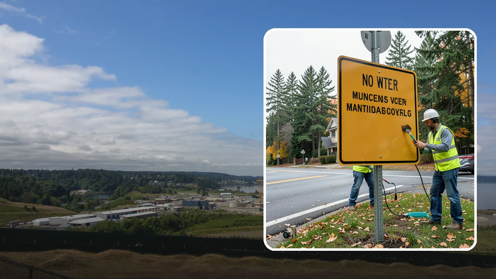 Sign Maintenance in University Place, Pierce County, WA - We provide ongoing sign cleaning, straightening, and repair to keep your inventory legible and compliant.
