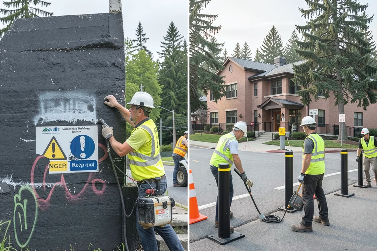 Sign Maintenance in Woodinville, King County, WA - Establish an inspection route or intake knockdown reports