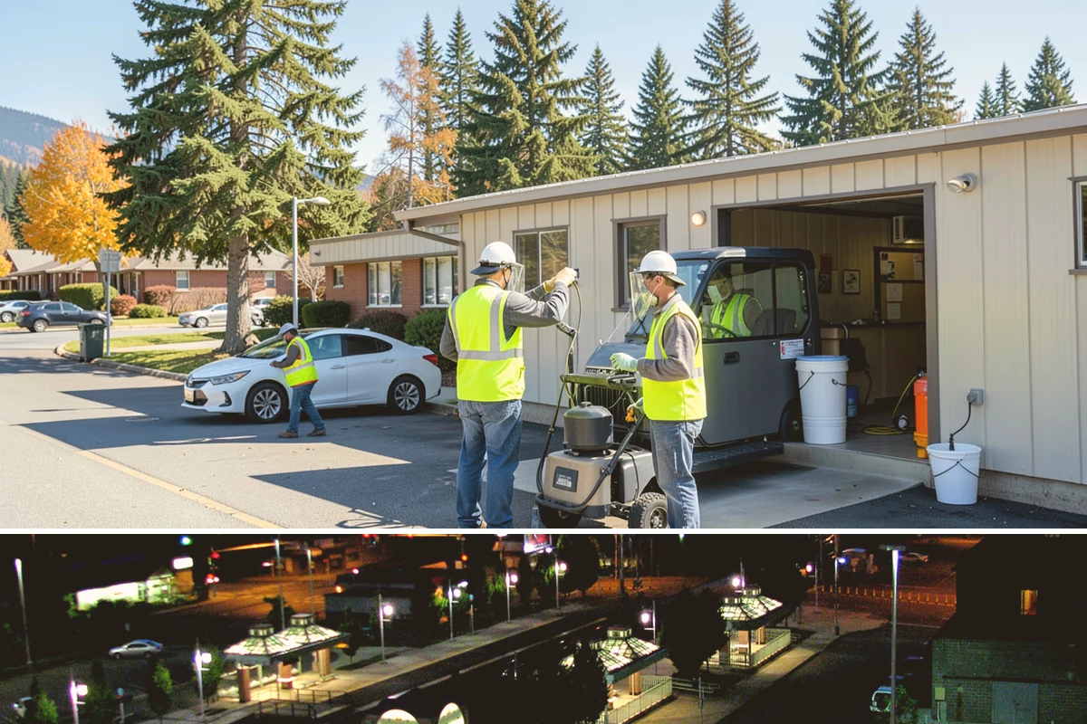 Sign Post Installation in Auburn, King County, WA - Post setting is performed year-round, though driven and concrete-set foundations cure and seat best outside the wettest months.