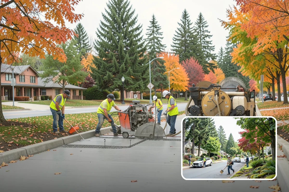 Sign Post Installation in Beaux Arts Village, King County, WA - Provides a stable, plumb foundation matched to soil and load