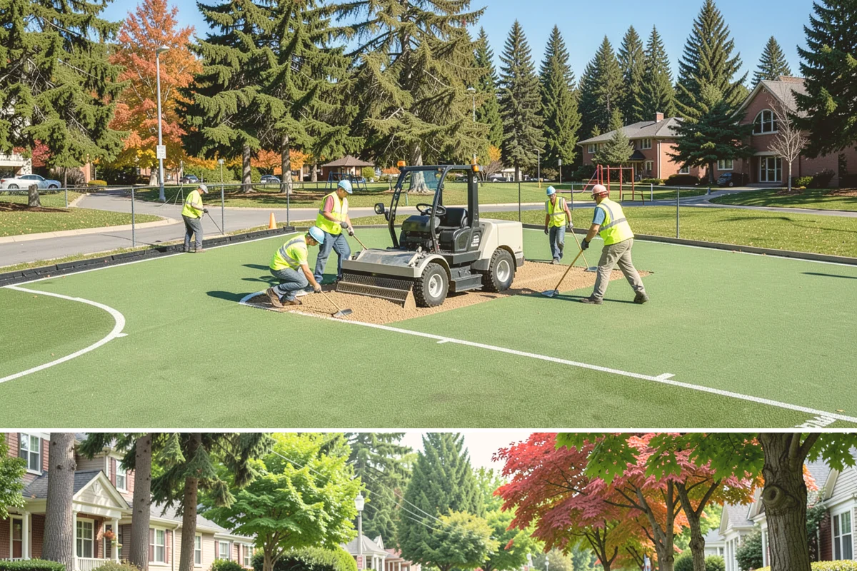 Sign Post Installation in Beaux Arts Village, King County, WA - Post setting is performed year-round, though driven and concrete-set foundations cure and seat best outside the wettest months.