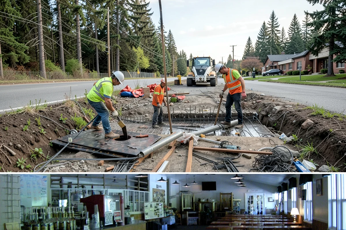 Sign Post Installation in Black Diamond, King County, WA - Post setting is performed year-round, though driven and concrete-set foundations cure and seat best outside the wettest months.