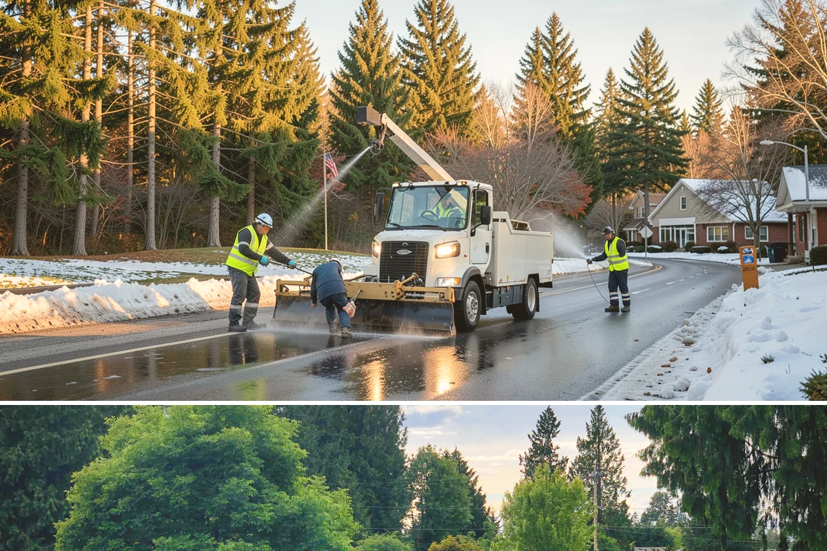 Sign Post Installation in Bonney Lake, Pierce County, WA - Post setting is performed year-round, though driven and concrete-set foundations cure and seat best outside the wettest months.