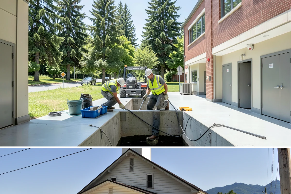Sign Post Installation in Concrete, Skagit County, WA - Post setting is performed year-round, though driven and concrete-set foundations cure and seat best outside the wettest months.