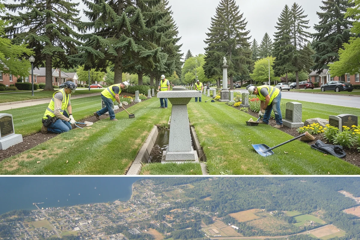 Sign Post Installation in Coupeville, Island County, WA - Post setting is performed year-round, though driven and concrete-set foundations cure and seat best outside the wettest months.