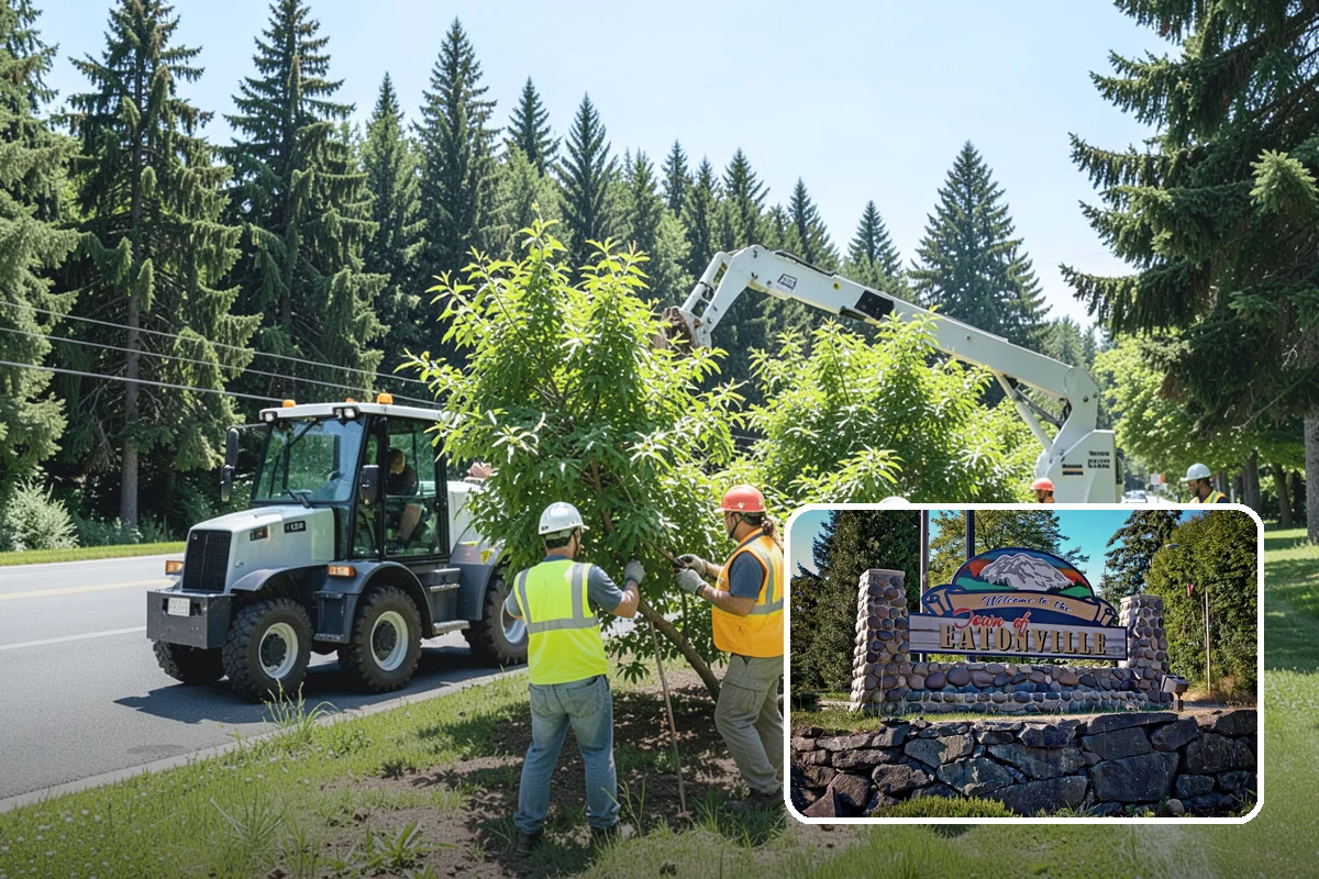 Sign Post Installation in Eatonville, Pierce County, WA - Provides a stable, plumb foundation matched to soil and load