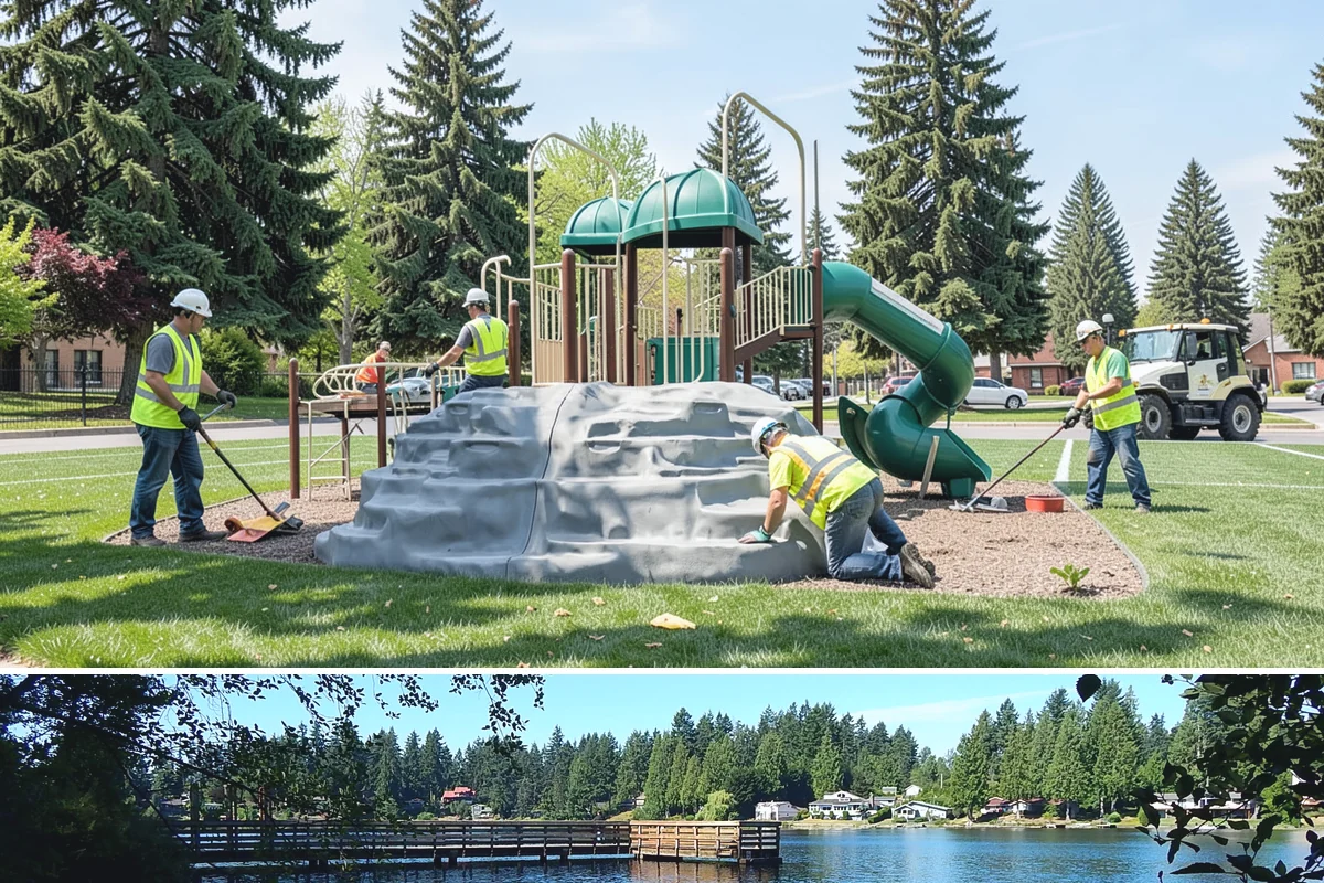 Sign Post Installation in Federal Way, King County, WA - Post setting is performed year-round, though driven and concrete-set foundations cure and seat best outside the wettest months.