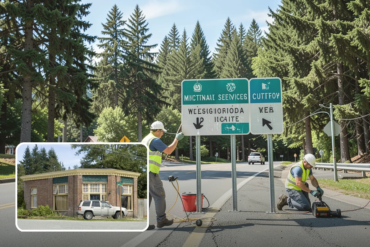 Sign Post Installation in Hamilton, Skagit County, WA - Provides a stable, plumb foundation matched to soil and load