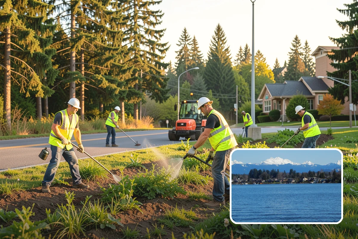 Sign Post Installation in Lake Stevens, Snohomish County, WA - Provides a stable, plumb foundation matched to soil and load