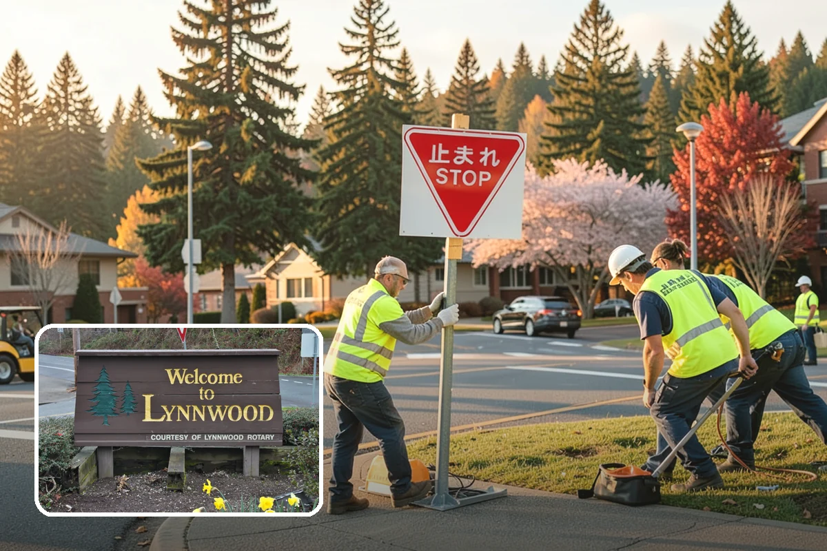 Sign Post Installation in Lynnwood, Snohomish County, WA - Provides a stable, plumb foundation matched to soil and load