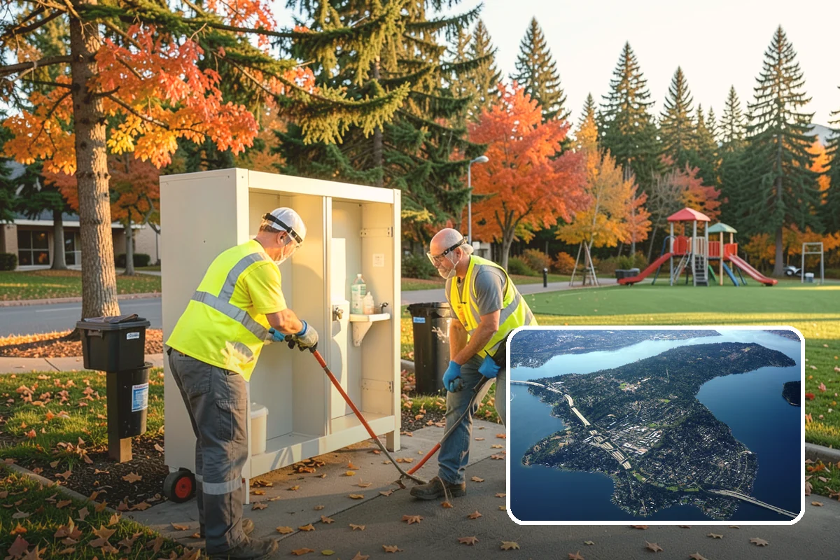 Sign Post Installation in Mercer Island, King County, WA - Provides a stable, plumb foundation matched to soil and load