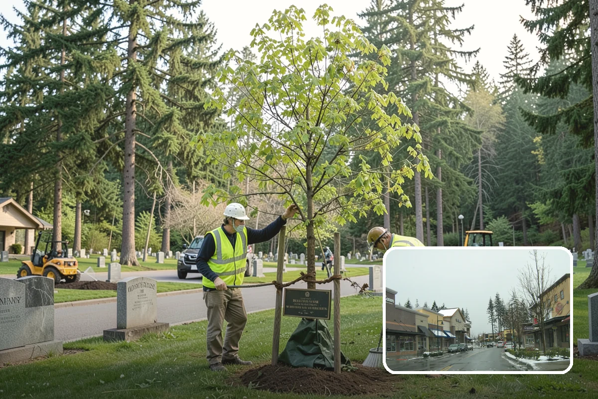 Sign Post Installation in Mill Creek, Snohomish County, WA - Provides a stable, plumb foundation matched to soil and load