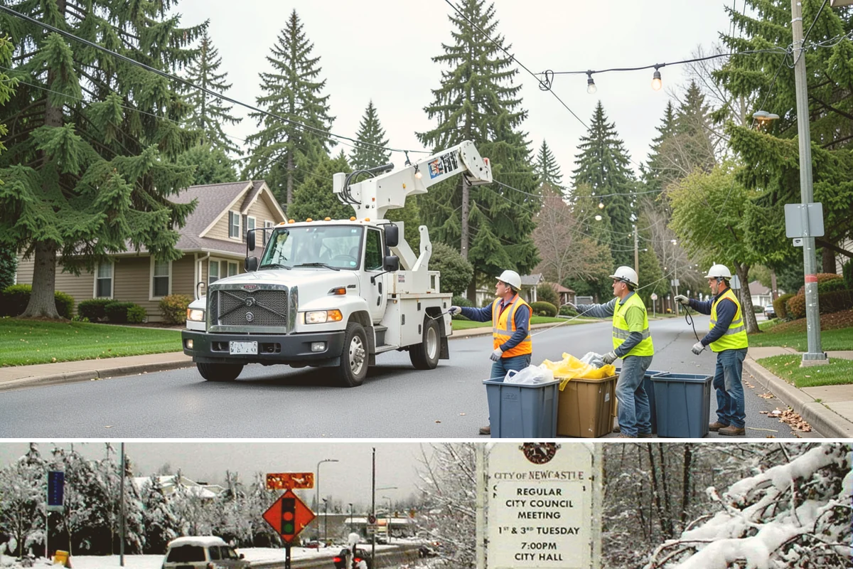 Sign Post Installation in Newcastle, King County, WA - Post setting is performed year-round, though driven and concrete-set foundations cure and seat best outside the wettest months.