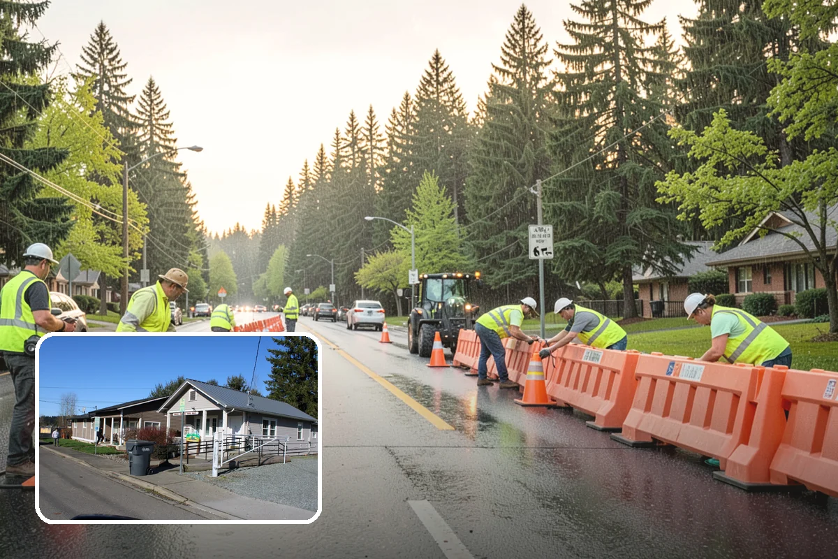 Sign Post Installation in South Prairie, Pierce County, WA - Provides a stable, plumb foundation matched to soil and load