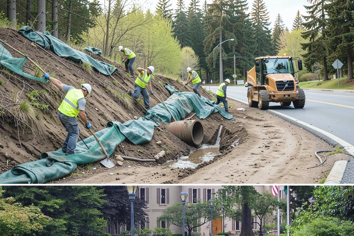Sign Post Installation in Woodinville, King County, WA - Post setting is performed year-round, though driven and concrete-set foundations cure and seat best outside the wettest months.