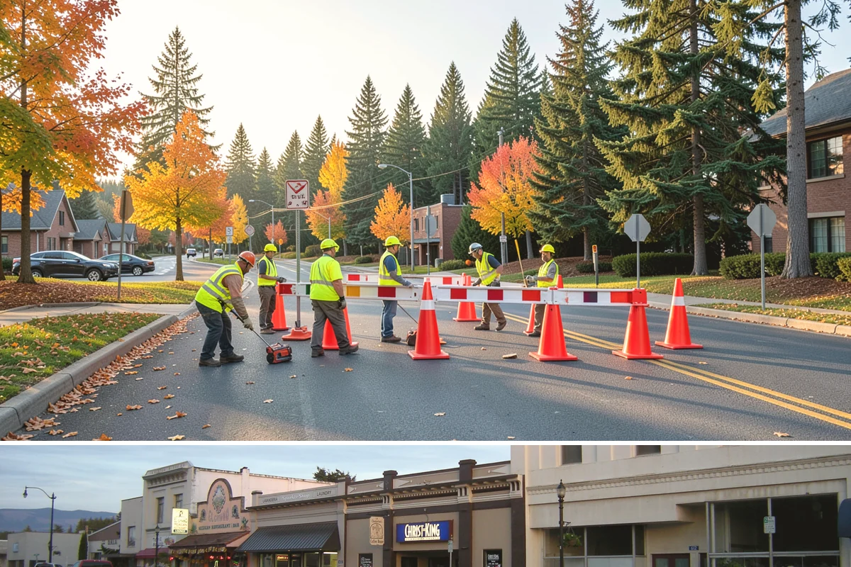 Sign Reflectivity Upgrade in Burlington, Skagit County, WA - Reflectivity assessments are often scheduled for the darker fall and winter months when nighttime evaluation windows are longest.