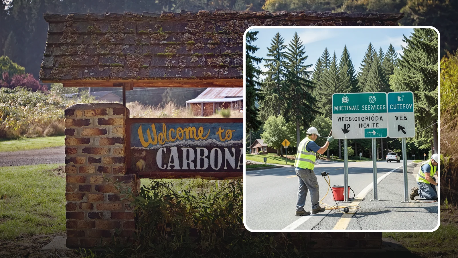 Sign Reflectivity Upgrade in Carbonado, Pierce County, WA - Assessment and replacement of faded signs to restore MUTCD minimum retroreflectivity across the sign inventory.
