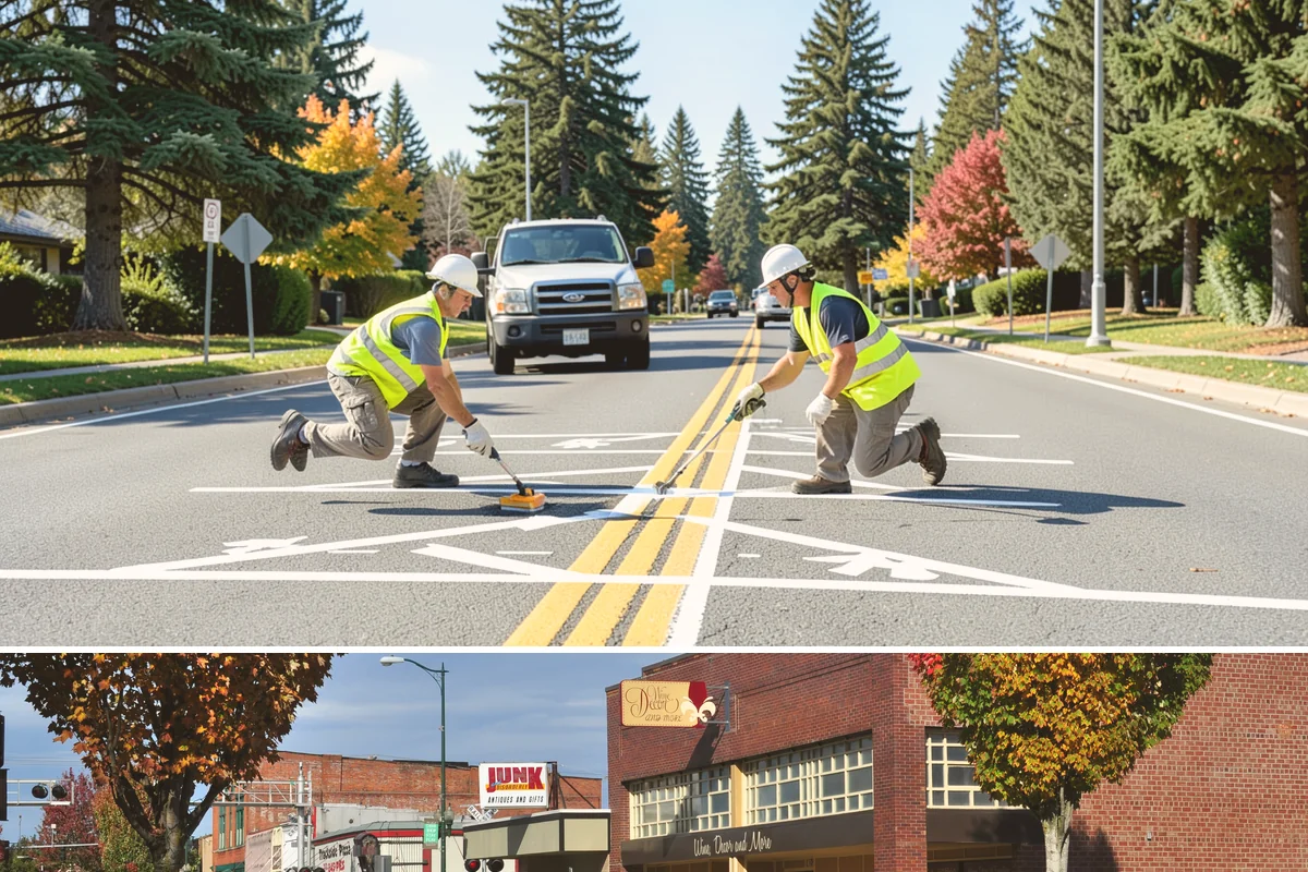 Sign Reflectivity Upgrade in Puyallup, Pierce County, WA - Reflectivity assessments are often scheduled for the darker fall and winter months when nighttime evaluation windows are longest.