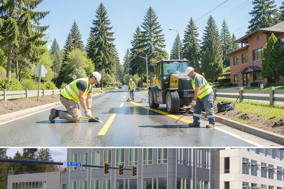 Sign Reflectivity Upgrade in Shoreline, King County, WA - Reflectivity assessments are often scheduled for the darker fall and winter months when nighttime evaluation windows are longest.