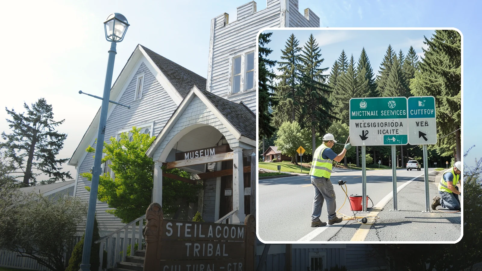 Sign Reflectivity Upgrade in Steilacoom, Pierce County, WA - Assessment and replacement of faded signs to restore MUTCD minimum retroreflectivity across the sign inventory.