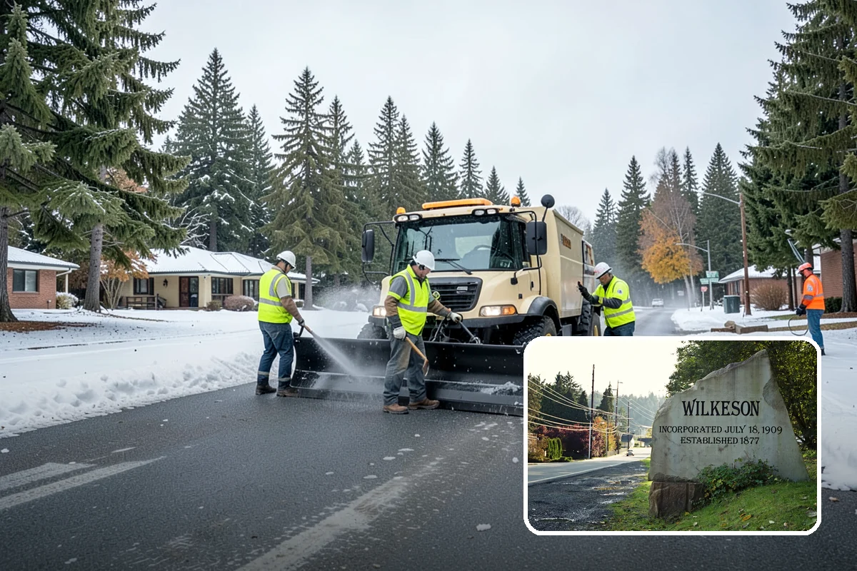 Sign Reflectivity Upgrade in Wilkeson, Pierce County, WA - Restores signs to MUTCD minimum retroreflectivity compliance