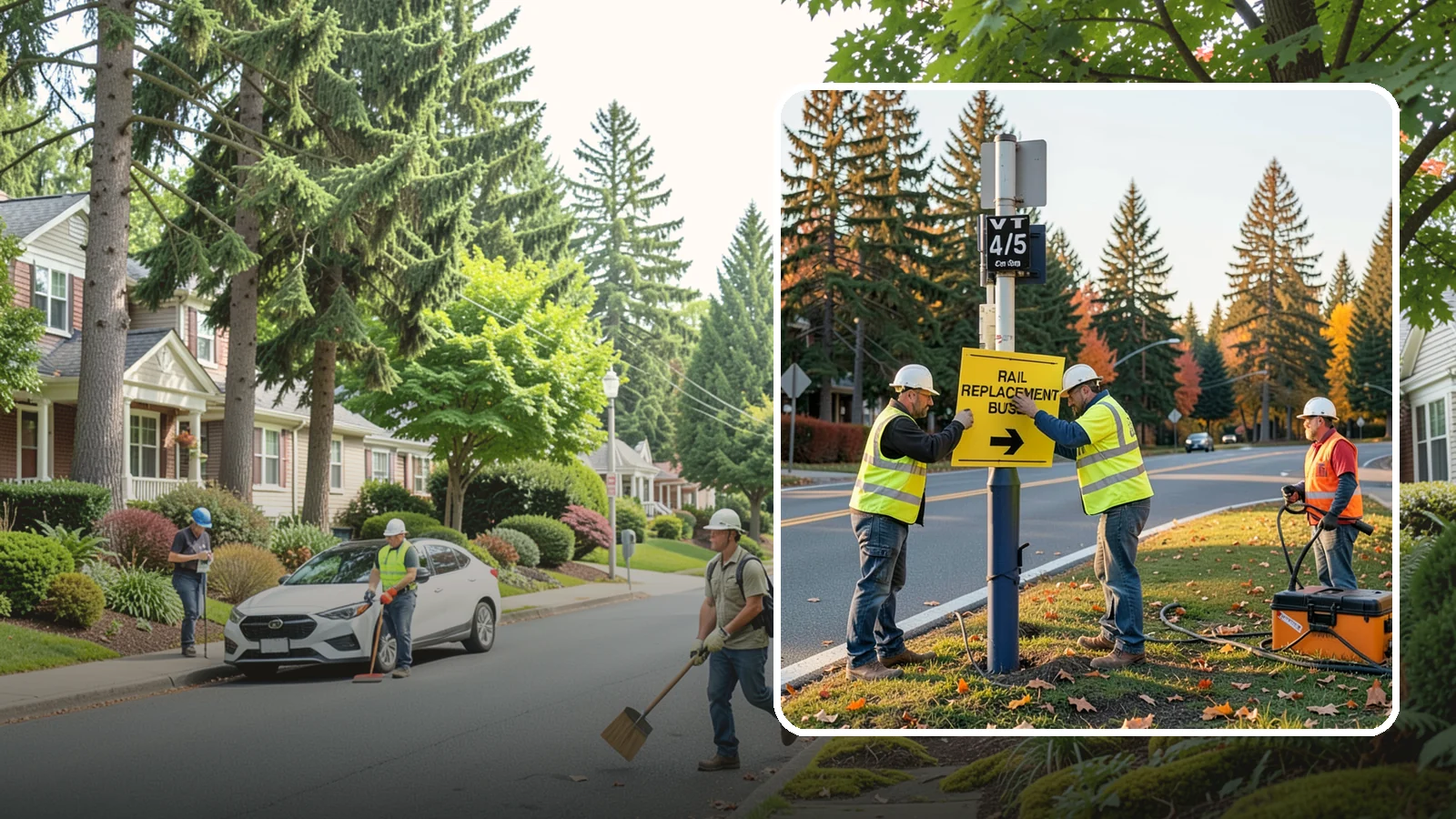 Sign Replacement in Beaux Arts Village, King County, WA - We replace faded, damaged, or non-compliant signs while reusing sound posts and hardware where practical.