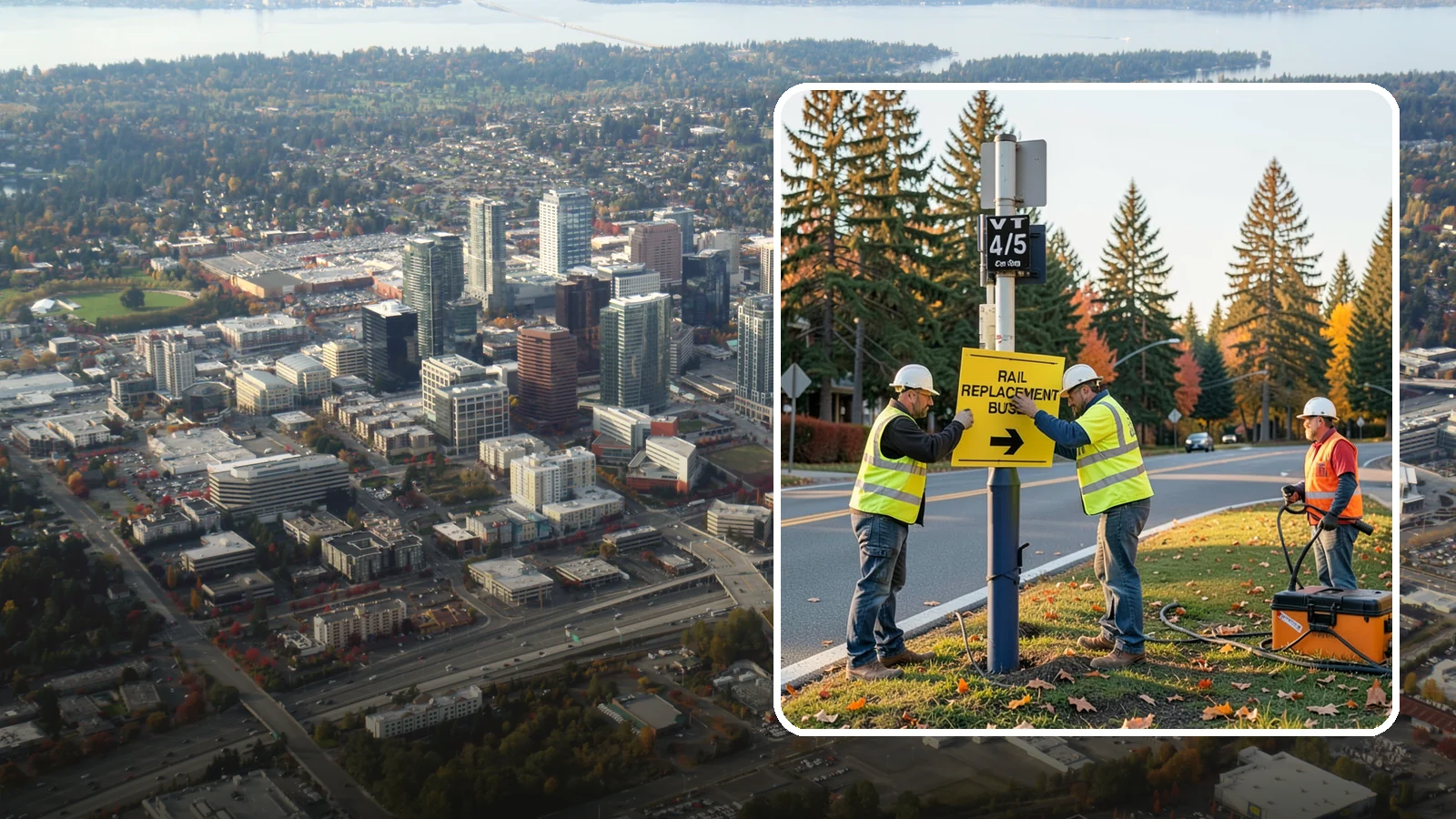 Sign Replacement in Bellevue, King County, WA - We replace faded, damaged, or non-compliant signs while reusing sound posts and hardware where practical.