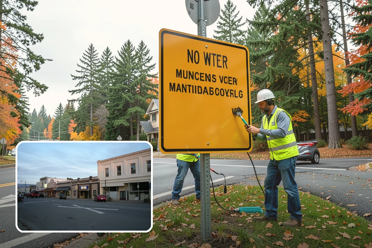 Sign Replacement in Burlington, Skagit County, WA - Restores nighttime visibility to MUTCD retroreflectivity standards