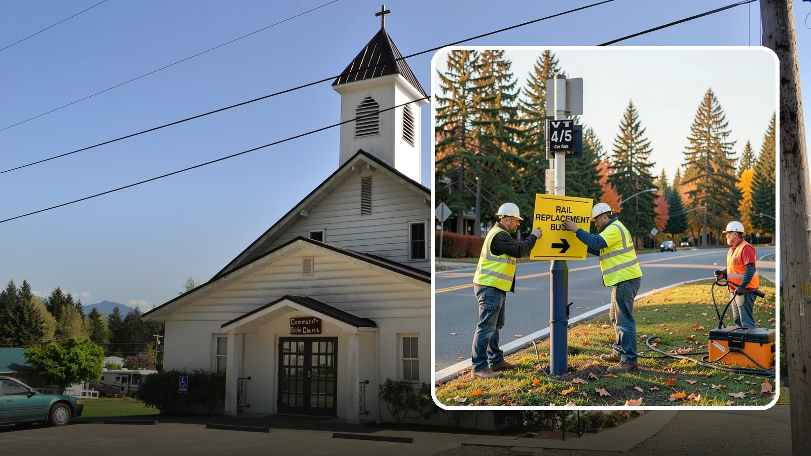 Sign Replacement in Concrete, Skagit County, WA - We replace faded, damaged, or non-compliant signs while reusing sound posts and hardware where practical.