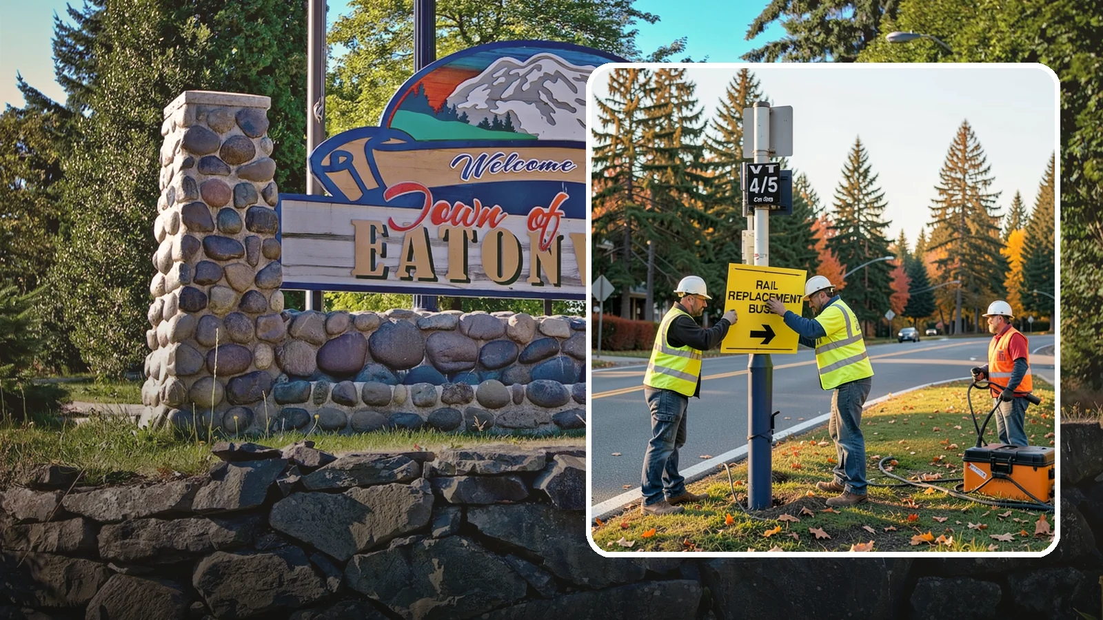 Sign Replacement in Eatonville, Pierce County, WA - We replace faded, damaged, or non-compliant signs while reusing sound posts and hardware where practical.