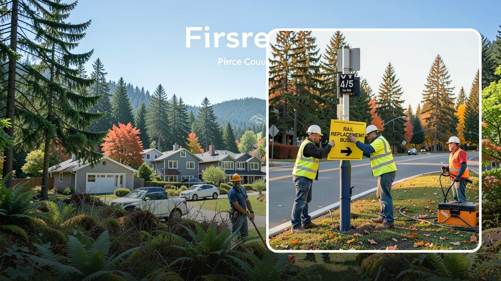 Sign Replacement in Fircrest, Pierce County, WA - We replace faded, damaged, or non-compliant signs while reusing sound posts and hardware where practical.