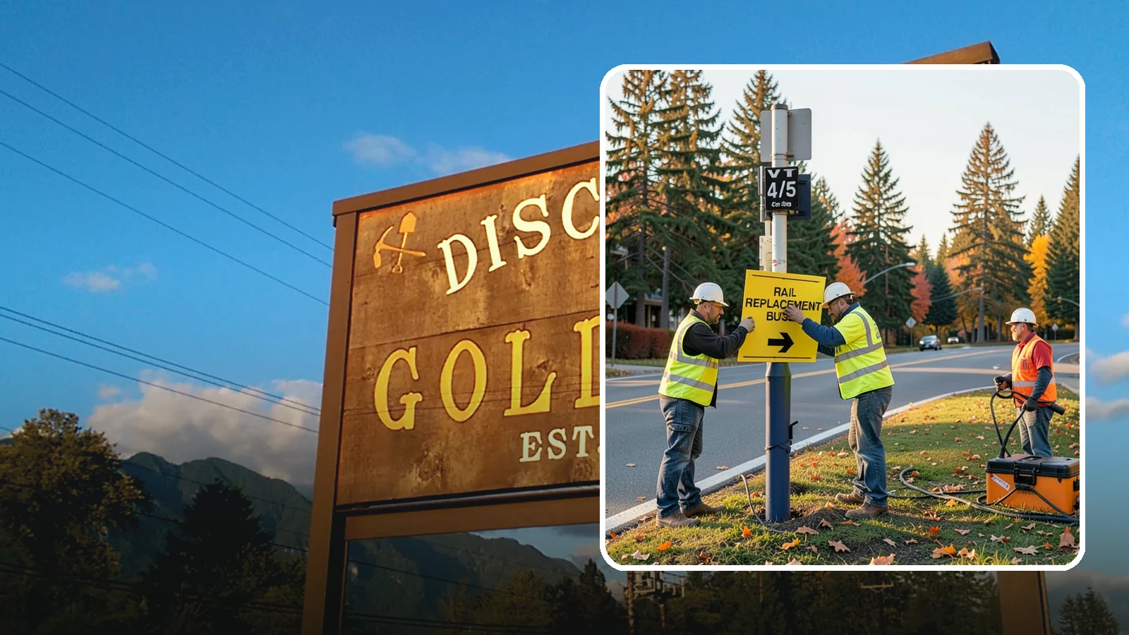 Sign Replacement in Gold Bar, Snohomish County, WA - We replace faded, damaged, or non-compliant signs while reusing sound posts and hardware where practical.