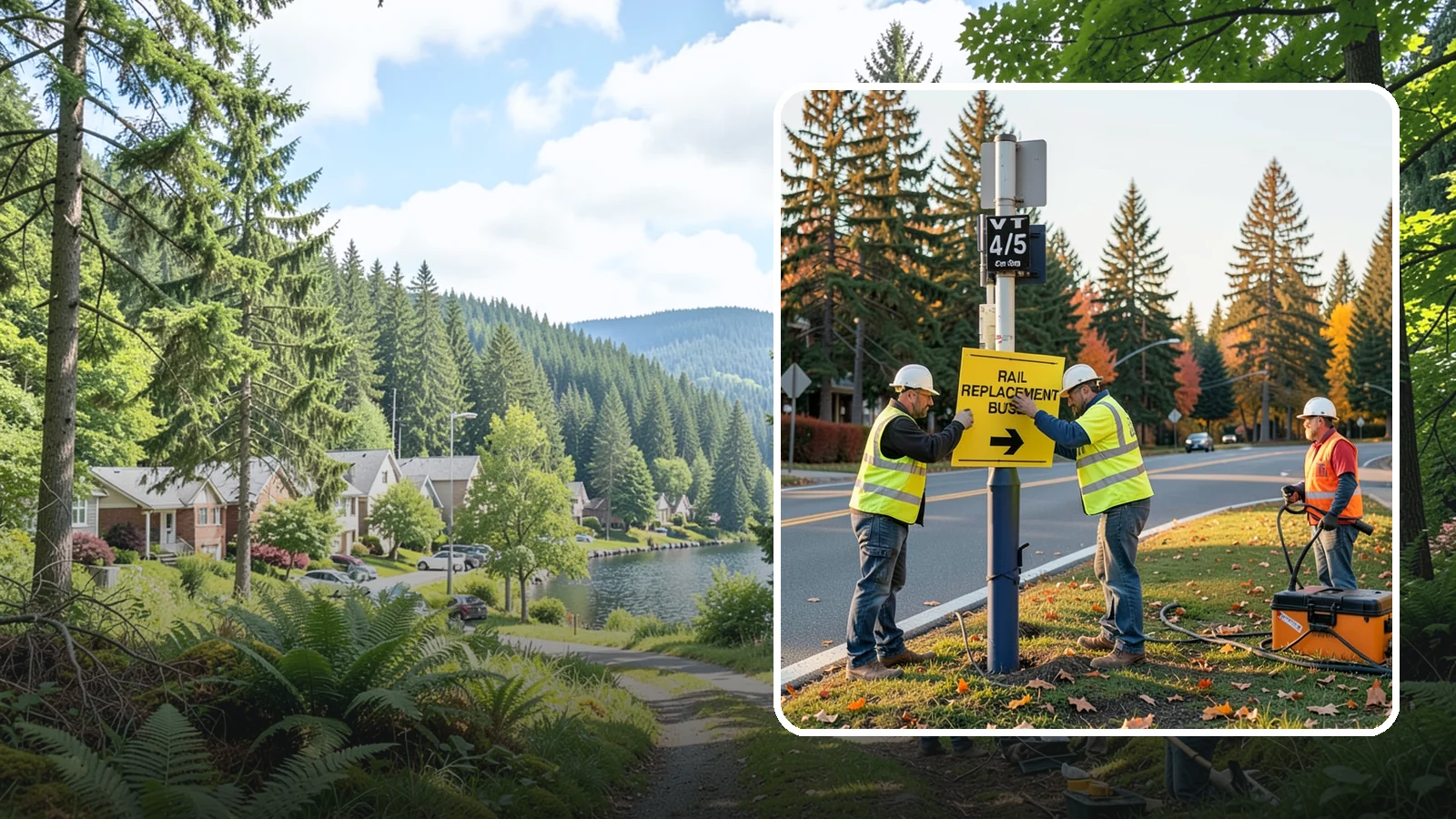 Sign Replacement in Lake Forest Park, King County, WA - We replace faded, damaged, or non-compliant signs while reusing sound posts and hardware where practical.