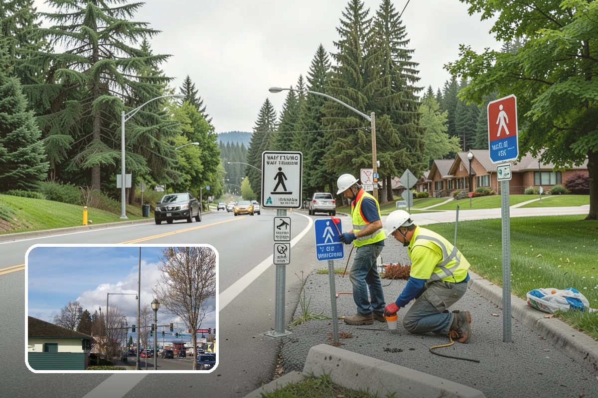 Sign Replacement in Marysville, Snohomish County, WA - Restores nighttime visibility to MUTCD retroreflectivity standards