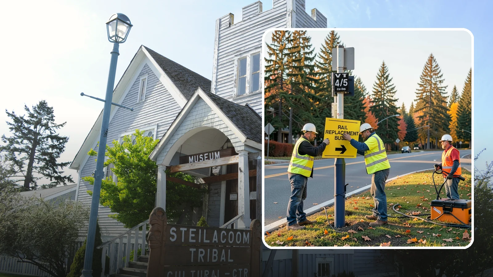 Sign Replacement in Steilacoom, Pierce County, WA - We replace faded, damaged, or non-compliant signs while reusing sound posts and hardware where practical.