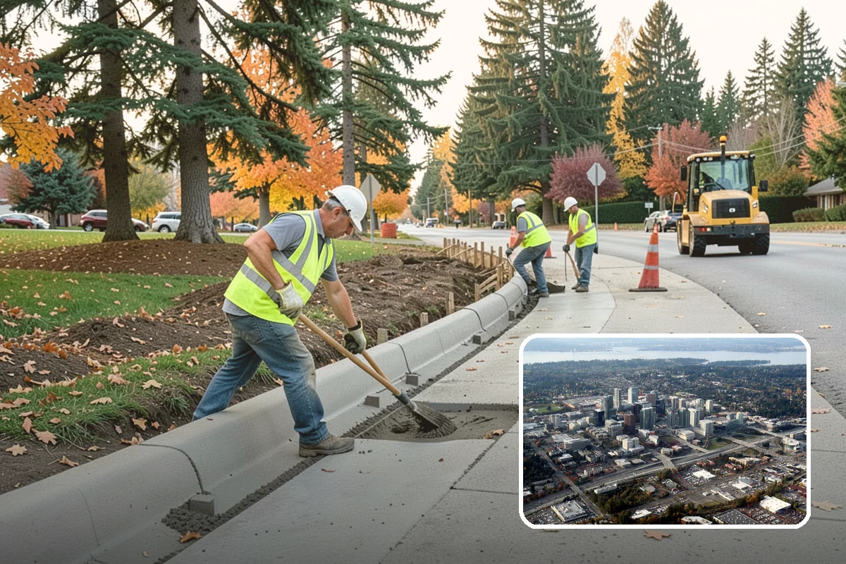 Sign Visibility Clearing in Bellevue, King County, WA - Restores MUTCD-compliant sign visibility and legibility distance