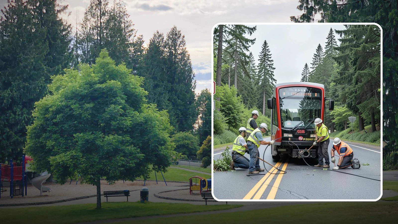 Sign Visibility Clearing in Bonney Lake, Pierce County, WA - Selective clearing that restores unobstructed sight lines to regulatory and warning signs for driver safety and liability...