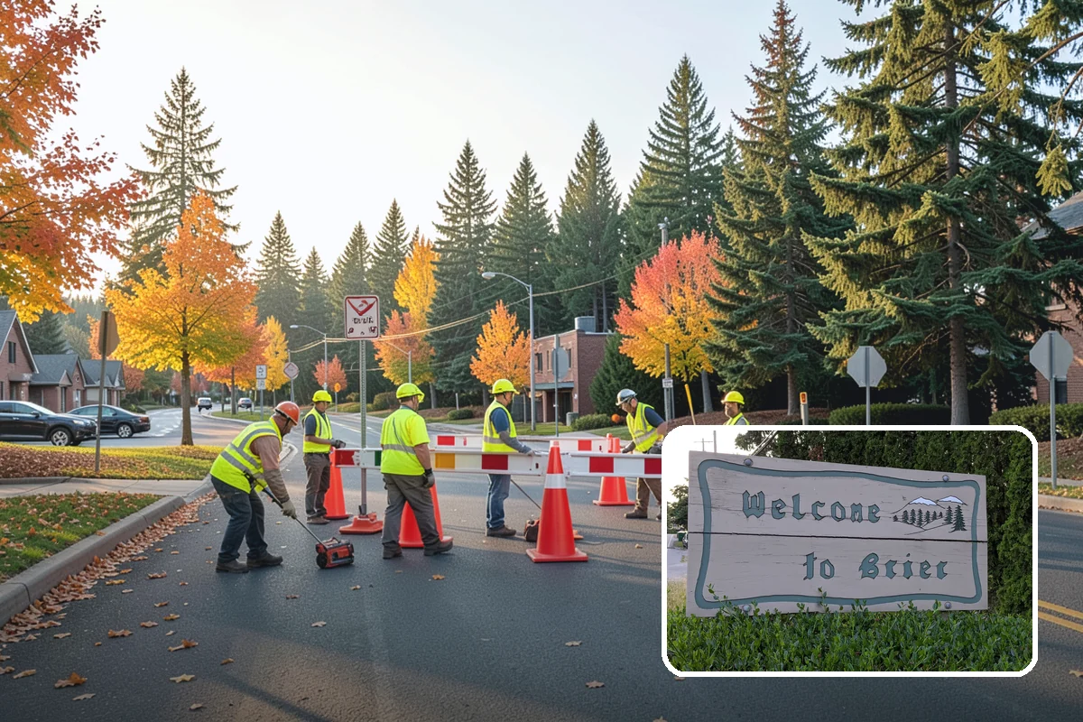 Sign Visibility Clearing in Brier, Snohomish County, WA - Restores MUTCD-compliant sign visibility and legibility distance