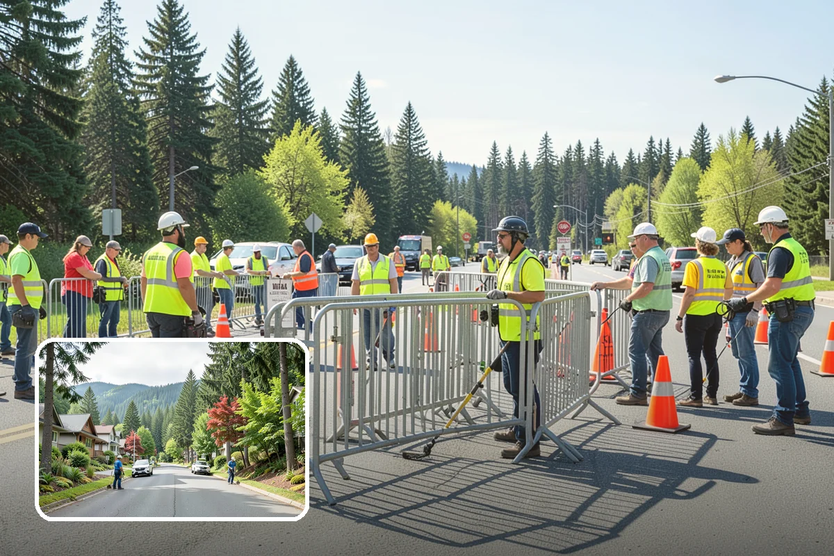 Sign Visibility Clearing in Darrington, Snohomish County, WA - Restores MUTCD-compliant sign visibility and legibility distance