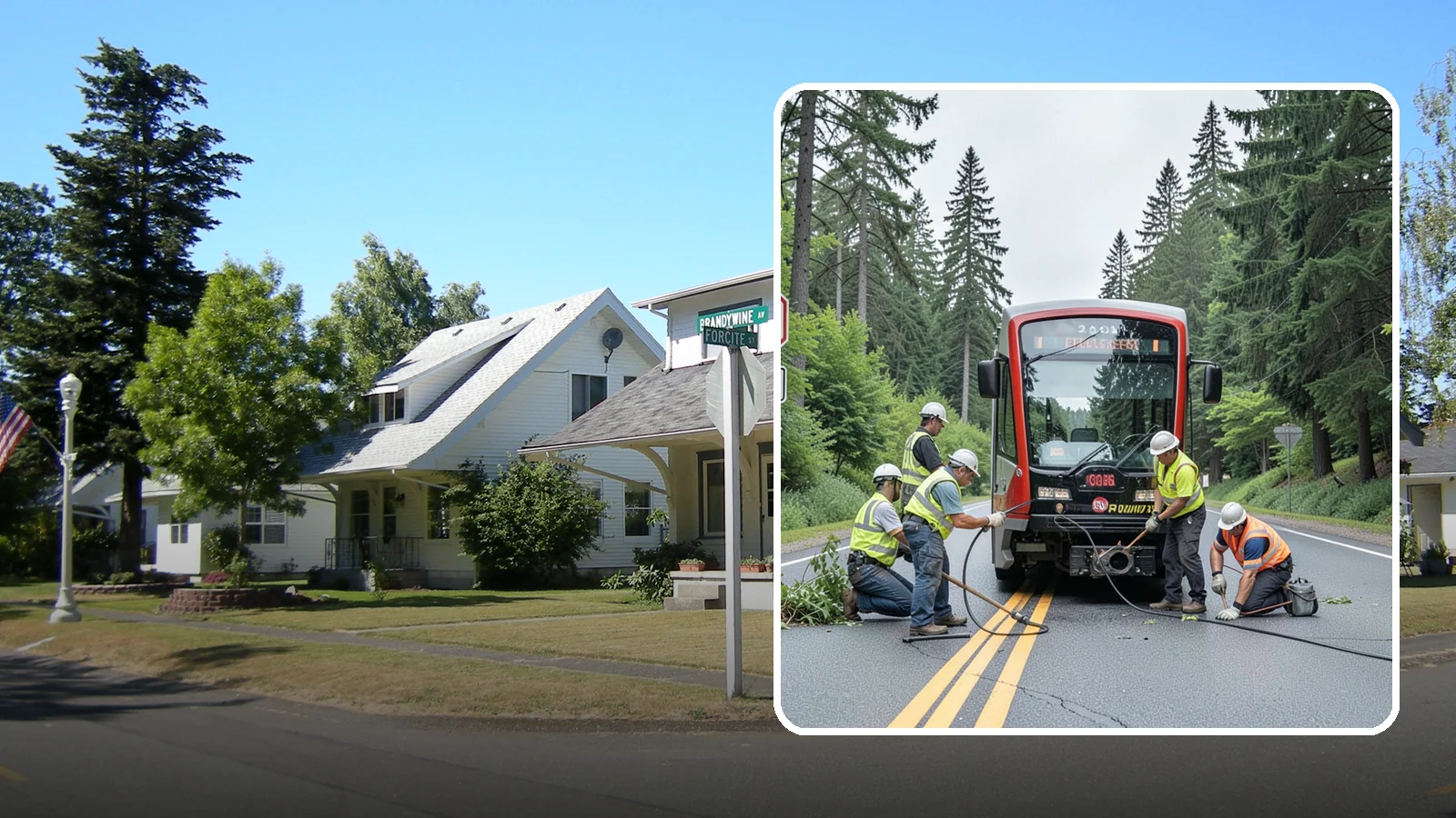 Sign Visibility Clearing in DuPont, Pierce County, WA - Selective clearing that restores unobstructed sight lines to regulatory and warning signs for driver safety and liability...