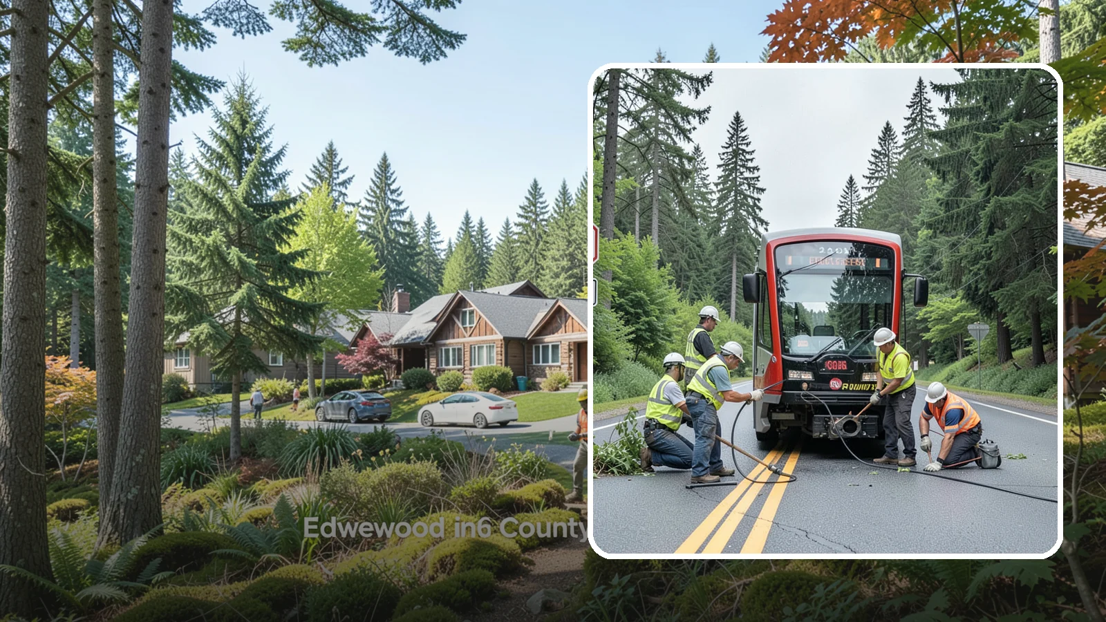 Sign Visibility Clearing in Edgewood, Pierce County, WA - Selective clearing that restores unobstructed sight lines to regulatory and warning signs for driver safety and liability...