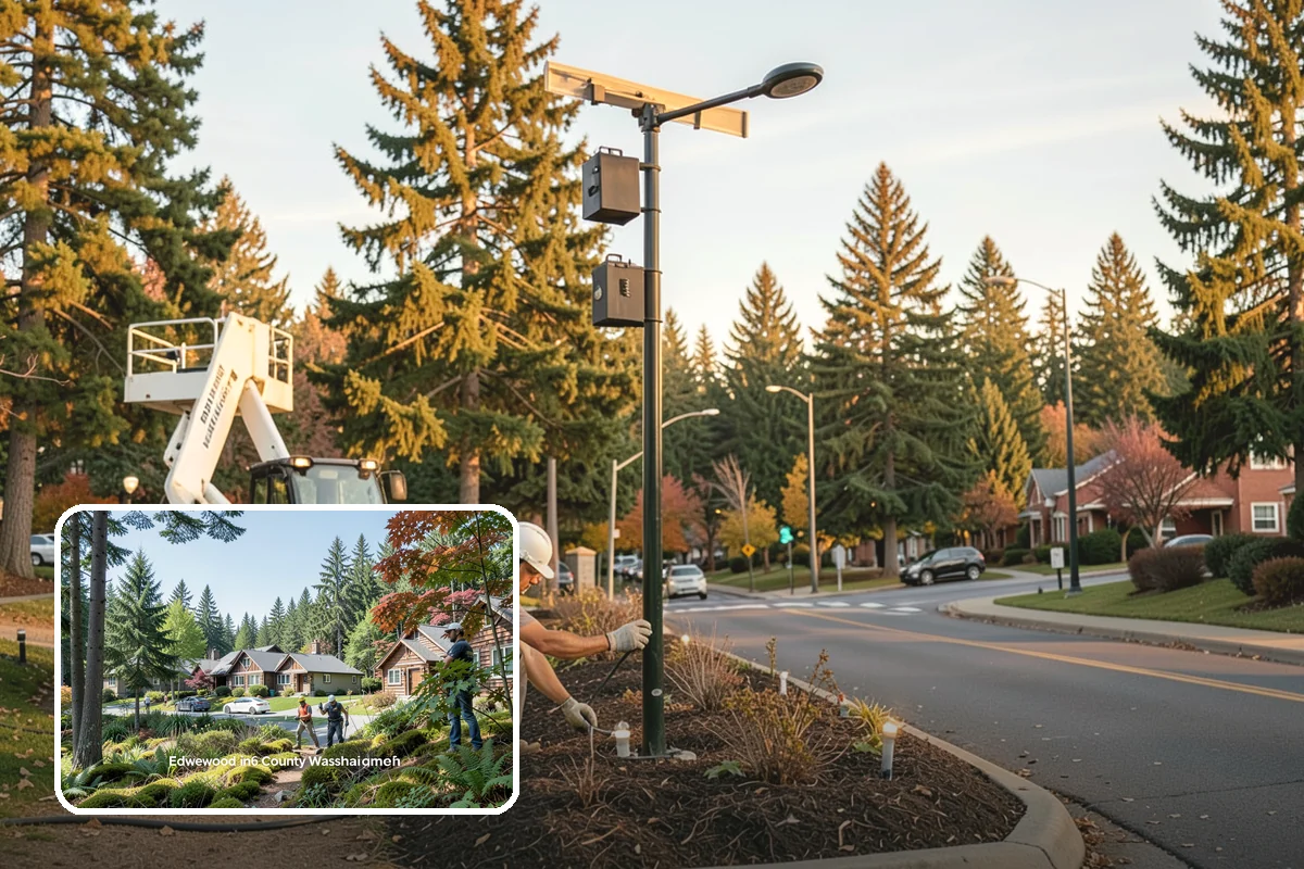 Sign Visibility Clearing in Edgewood, Pierce County, WA - Restores MUTCD-compliant sign visibility and legibility distance