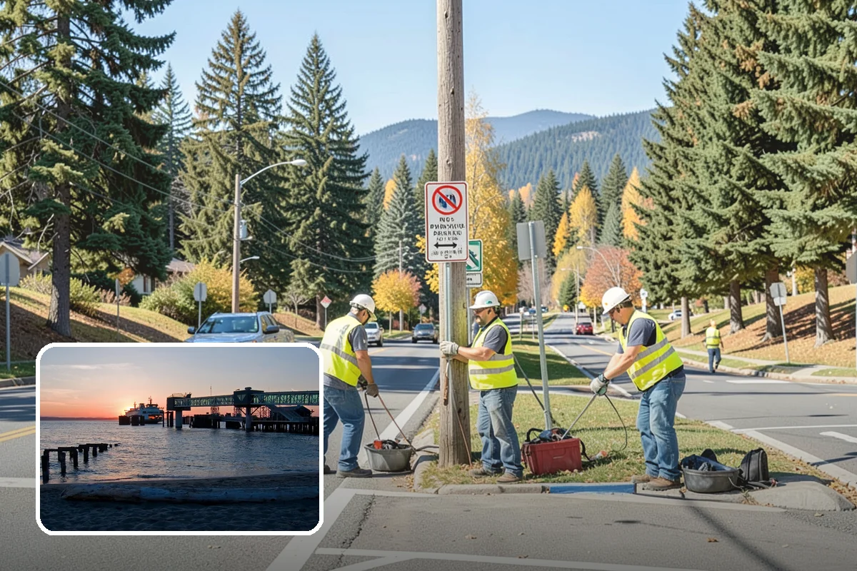Sign Visibility Clearing in Edmonds, Snohomish County, WA - Restores MUTCD-compliant sign visibility and legibility distance