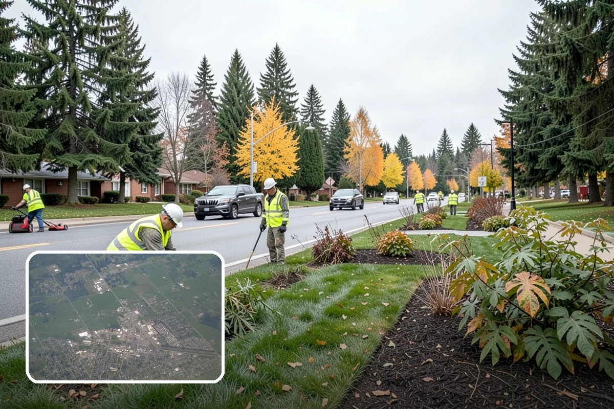 Sign Visibility Clearing in Enumclaw, King County, WA - Restores MUTCD-compliant sign visibility and legibility distance